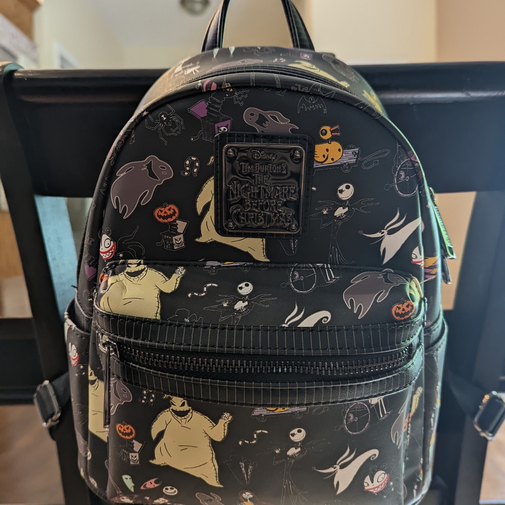 Disney Black Backpack with Playful Design